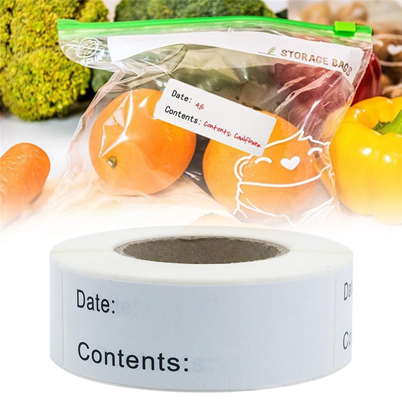 Food Storage Label - Etichetta autoadesiva rimovibile per la conservazione