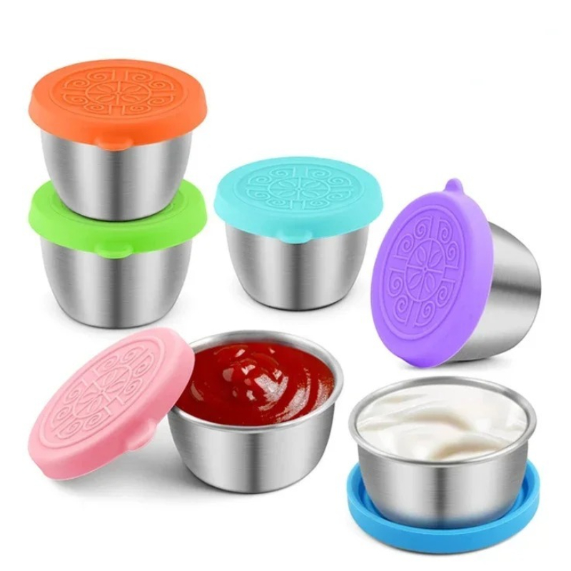 Silicone Stretch Lid - 6 pz/set 304 In Acciaio Inox