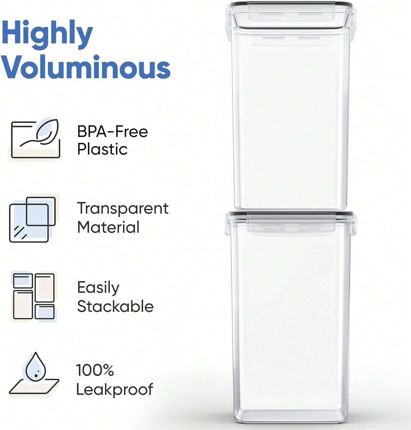Food Storage Label - Contenitori Extra Grandi per Conservazione di
