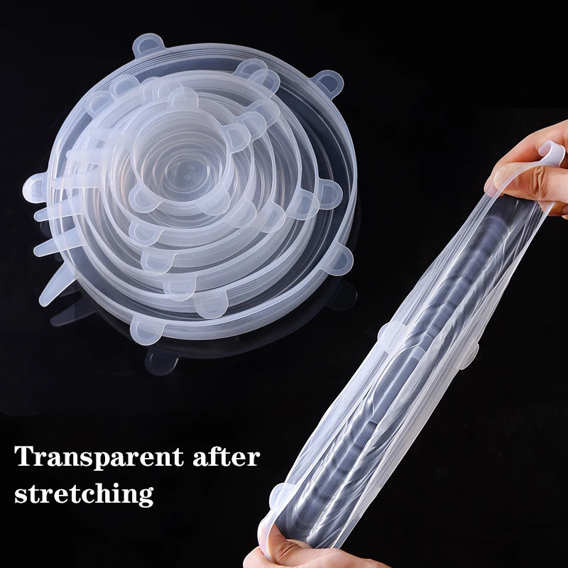 Silicone Stretch Lid - 6PCS Coperchio adattabile Copertura in silicone