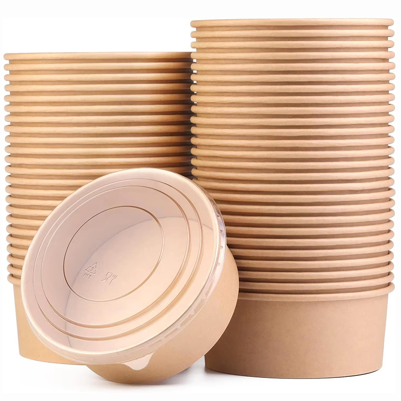 Food Storage Hot Box - 15 ciotole in carta kraft, contenitori