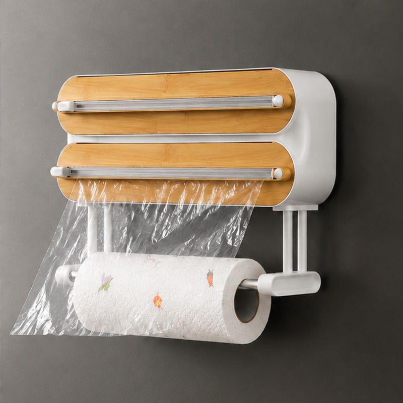 Food Storage With Dividers - Dispenser Magnetico per Pellicola Alimentare con
