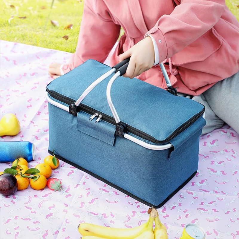 Food Storage Design - Cesto da Picnic Pieghevole in Oxford