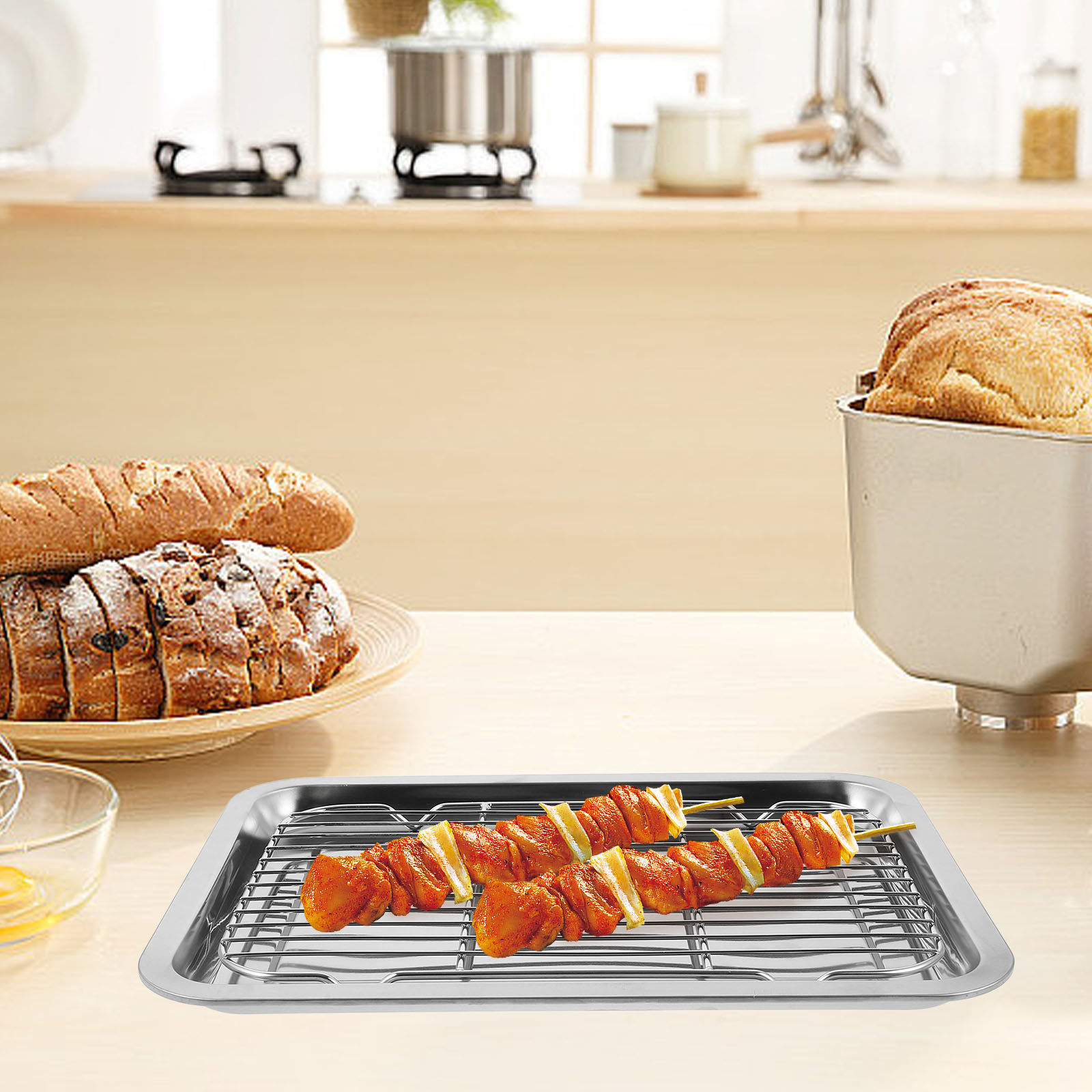 Storage Food Tray - Set di 1 Griglia da Forno