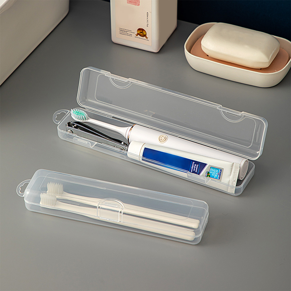Food Storage With Dividers - WORTHBUY Scatola per spazzolino da denti