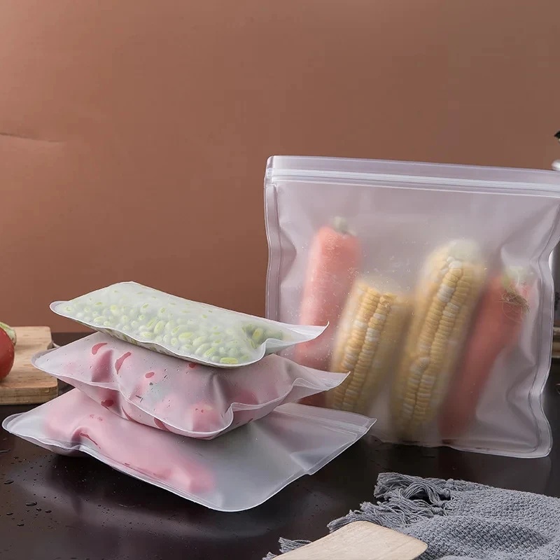 Food Storage Zip Lock Bags - 1-4 pezzi di sacchetti in silicone