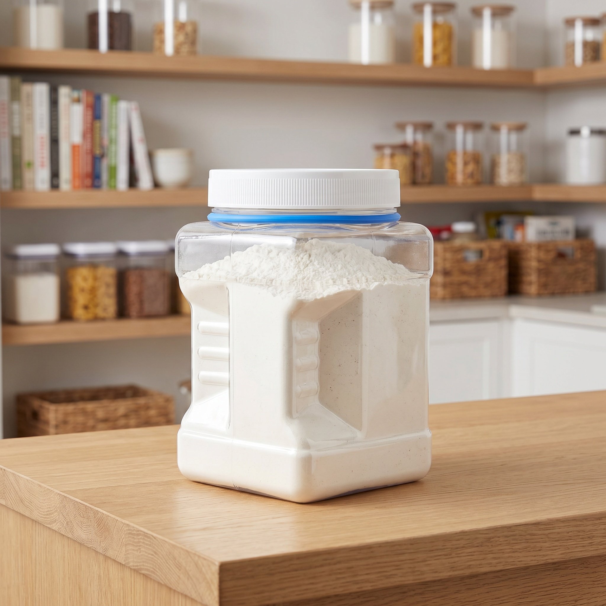Food Storage Square Containers - 6 Barattoli Quadrati Trasparenti Ermetici per