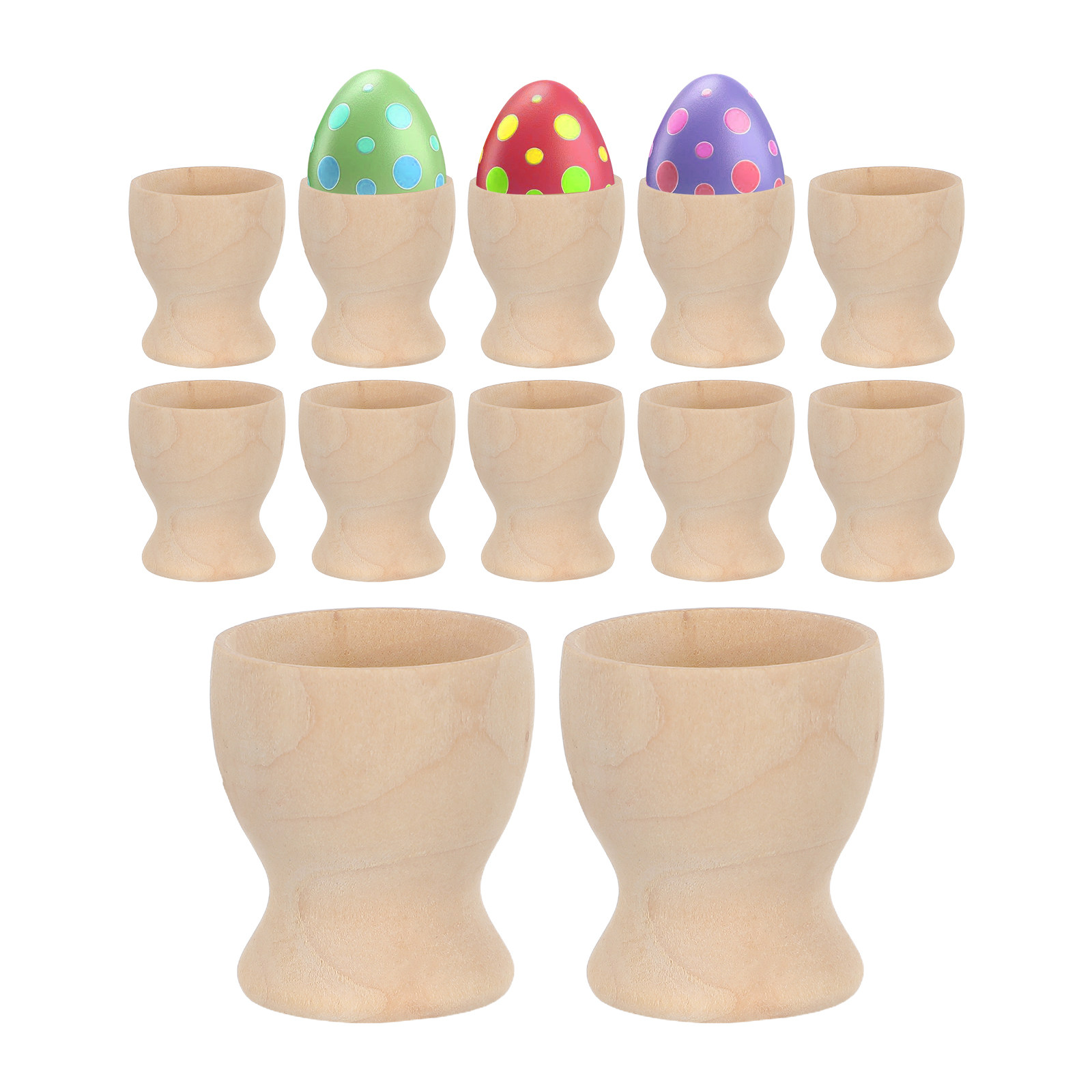 Set di 12 Portauova in Legno F - Egg Storage Holder recensione e prezzo