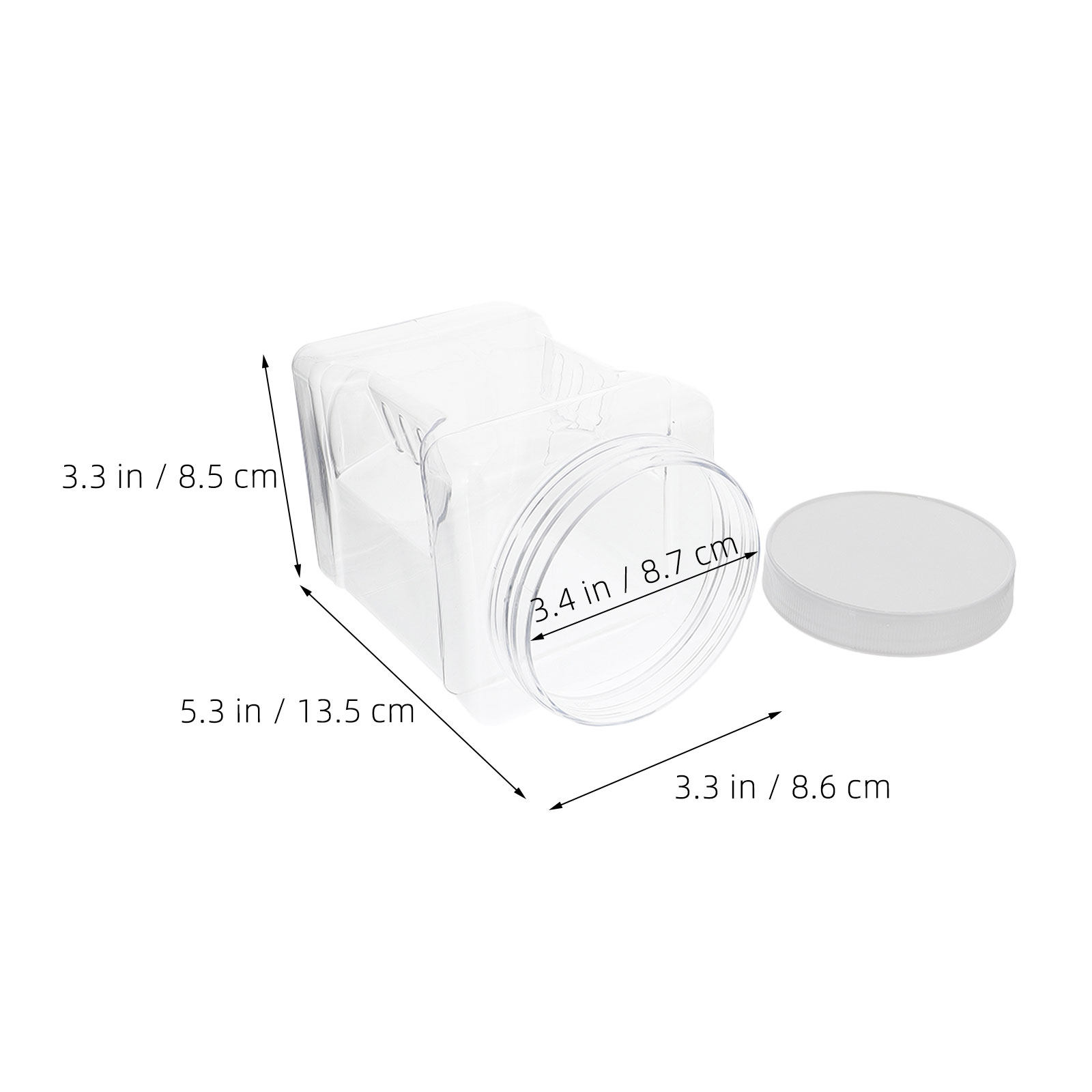 6 Barattoli Trasparenti per Co - Food Storage Square Containers recensione e prezzo