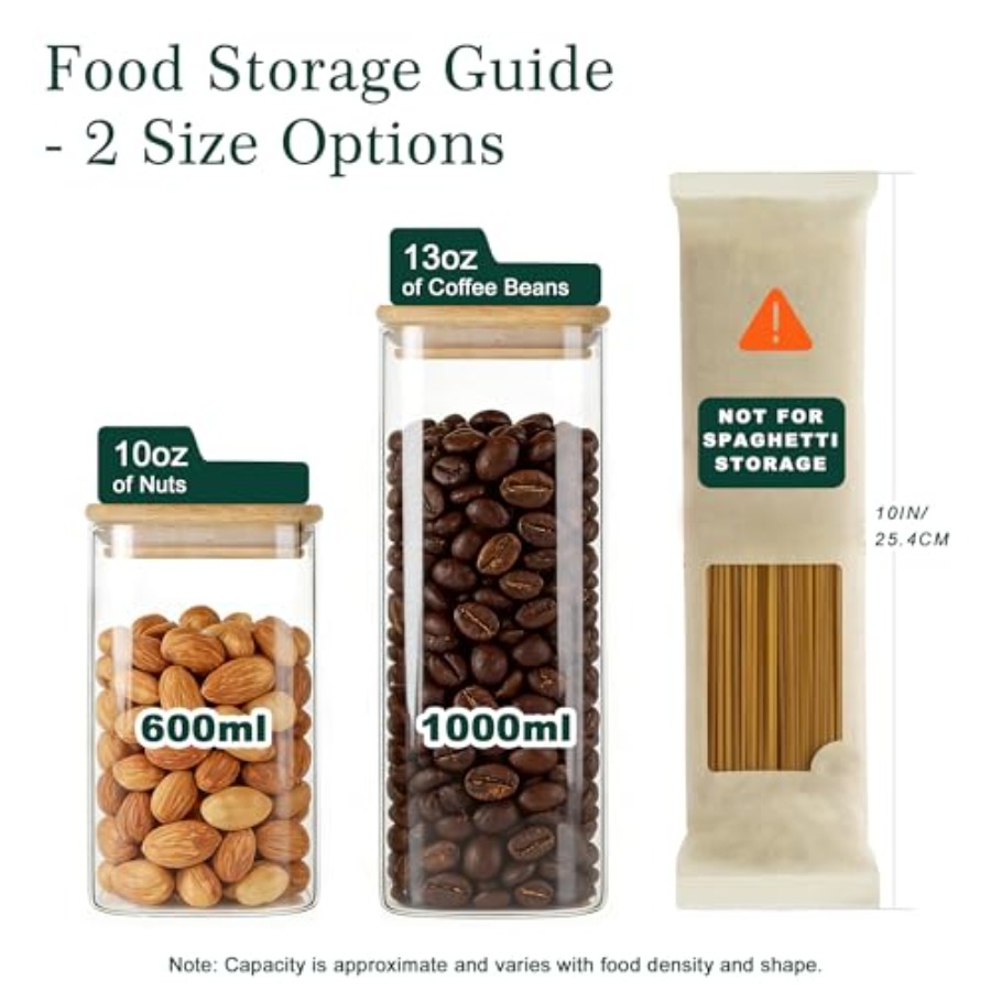 Set di 12 Barattoli Quadrati i - Food Storage Square Containers recensione e prezzo