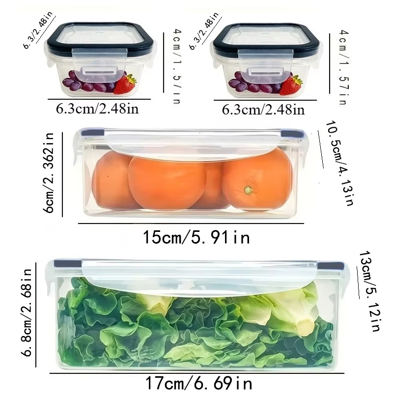 Set da 8 Pezzi: 4 Contenitori  - Food Storage Method recensione e prezzo