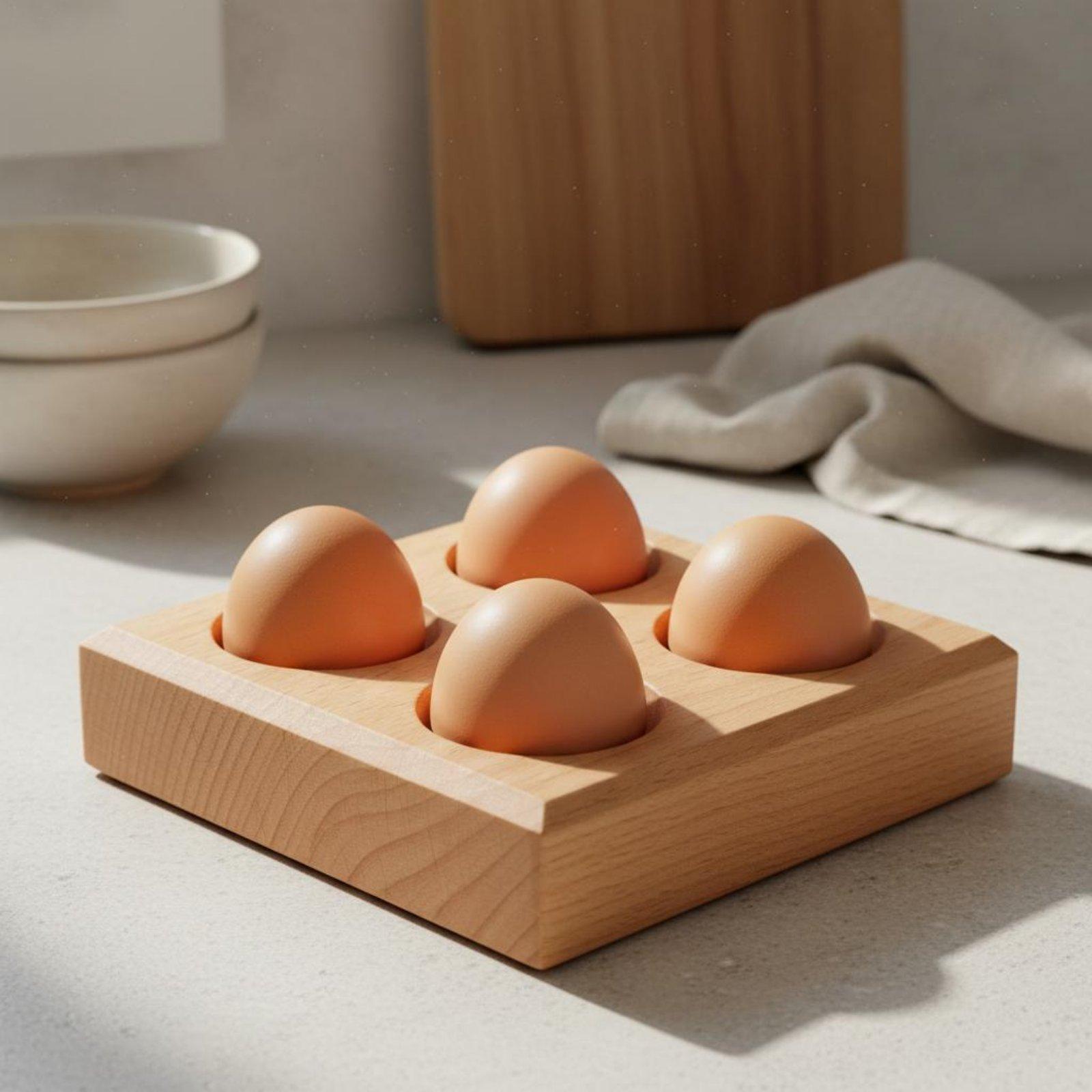 Portauova in Legno di Faggio c - Egg Storage Holder recensione e prezzo