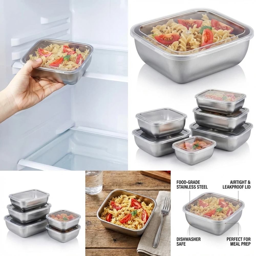 Set di 6 Contenitori per Alime - Food Storage Containers Set recensione e prezzo