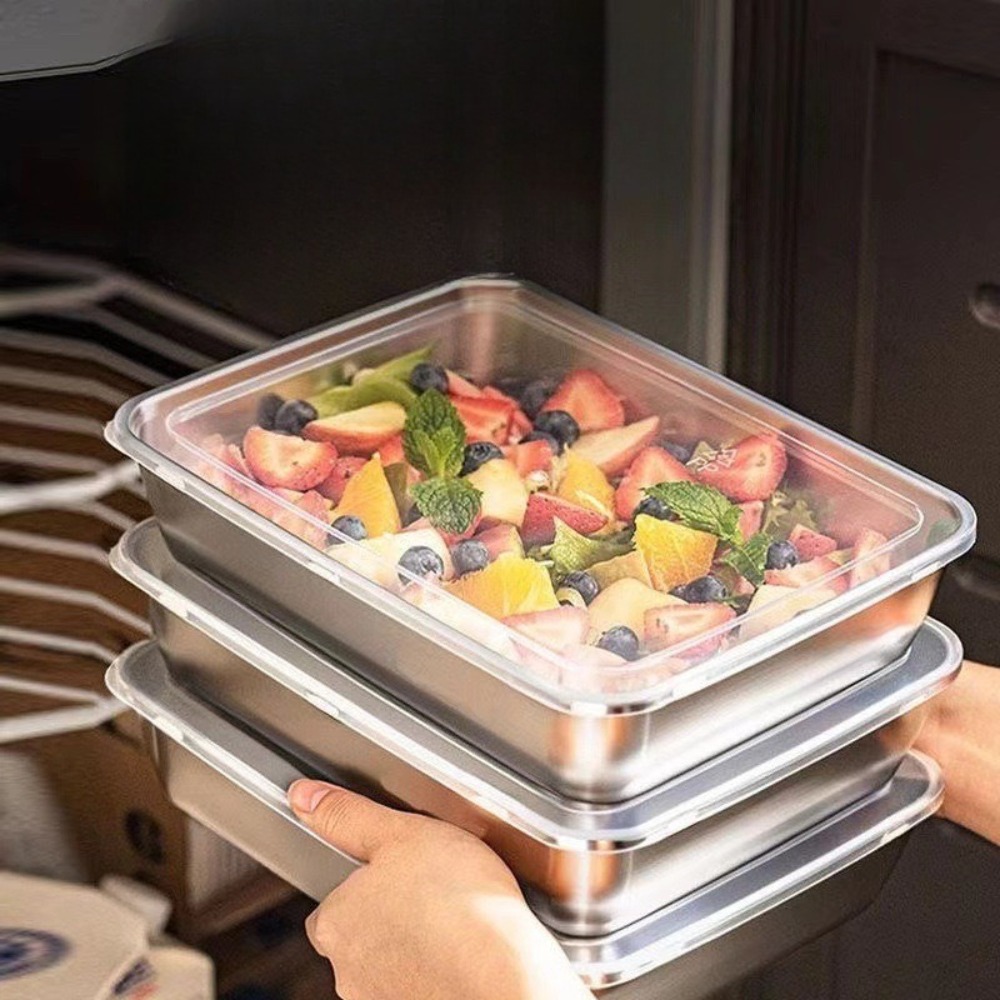 Vassoio da portata in acciaio  - Food Storage Square Containers recensione e prezzo