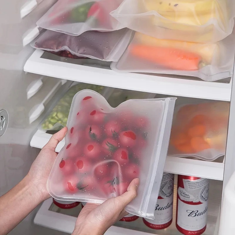 1-4 pezzi di sacchetti in sili - Food Storage Zip Lock Bags recensione e prezzo