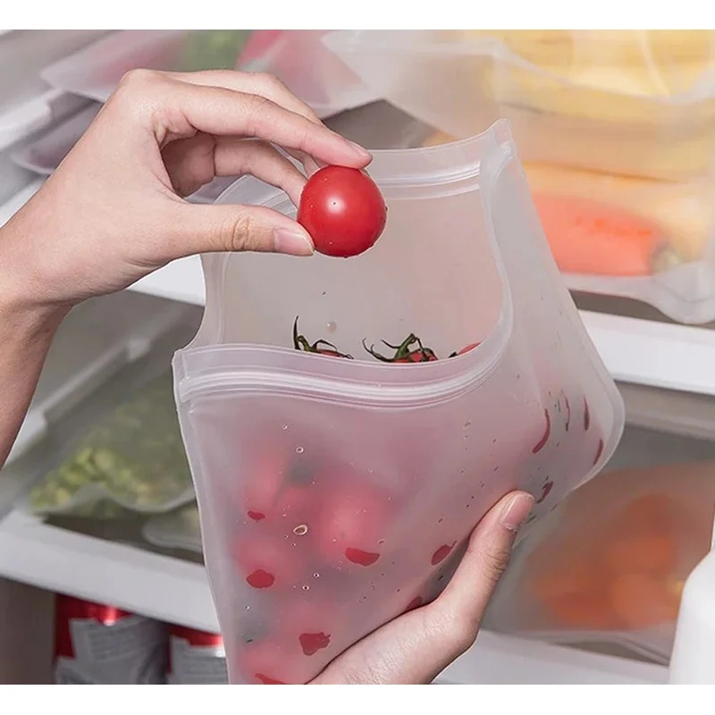 1-4 pezzi di sacchetti in sili - Food Storage Zip Lock Bags recensione e prezzo