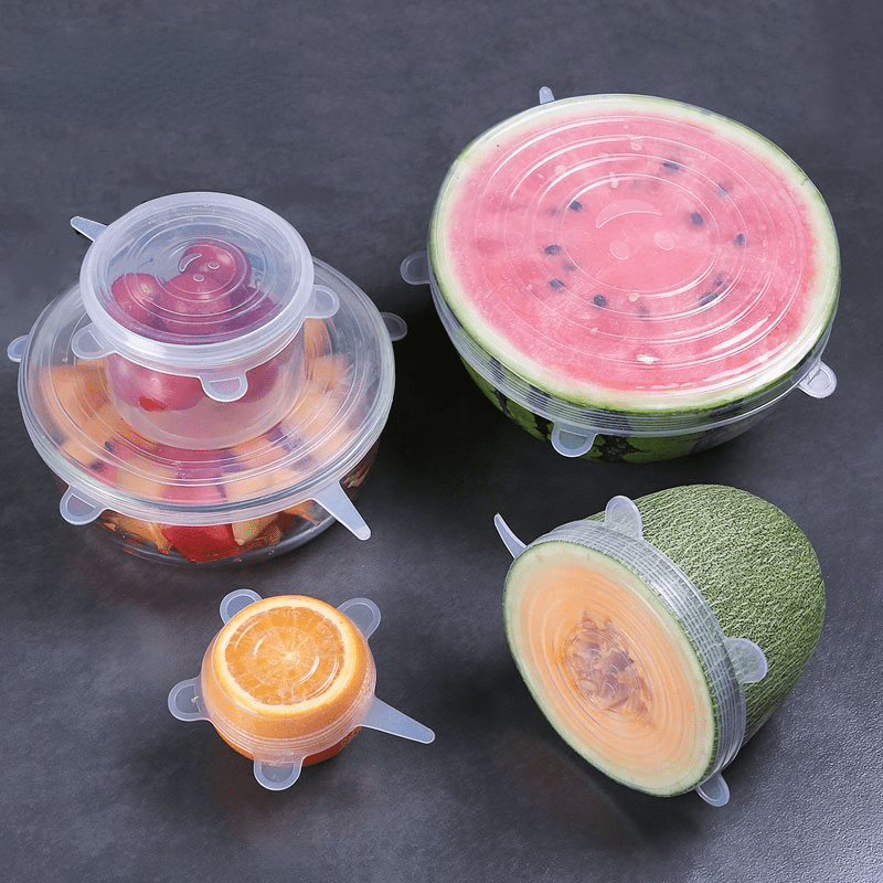 6 coperchi in silicone riutili - Silicone Stretch Lid recensione e prezzo